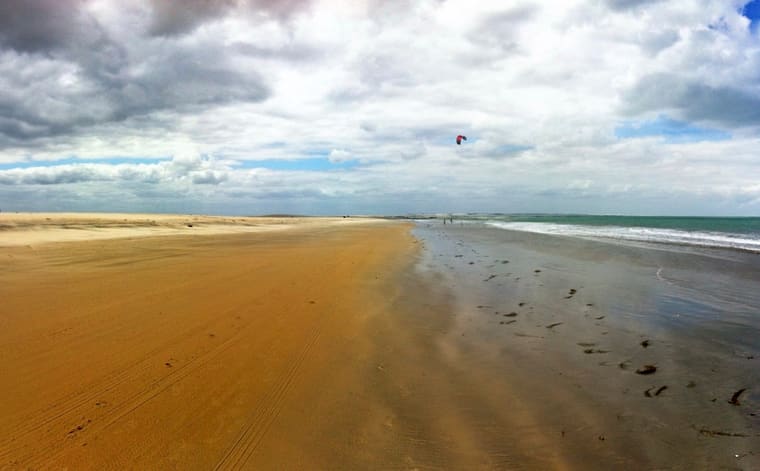 Foto de Kitesurf na praia de Jeri